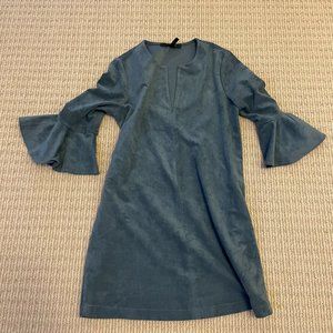 BCBG Blue Suede Dress-Size S